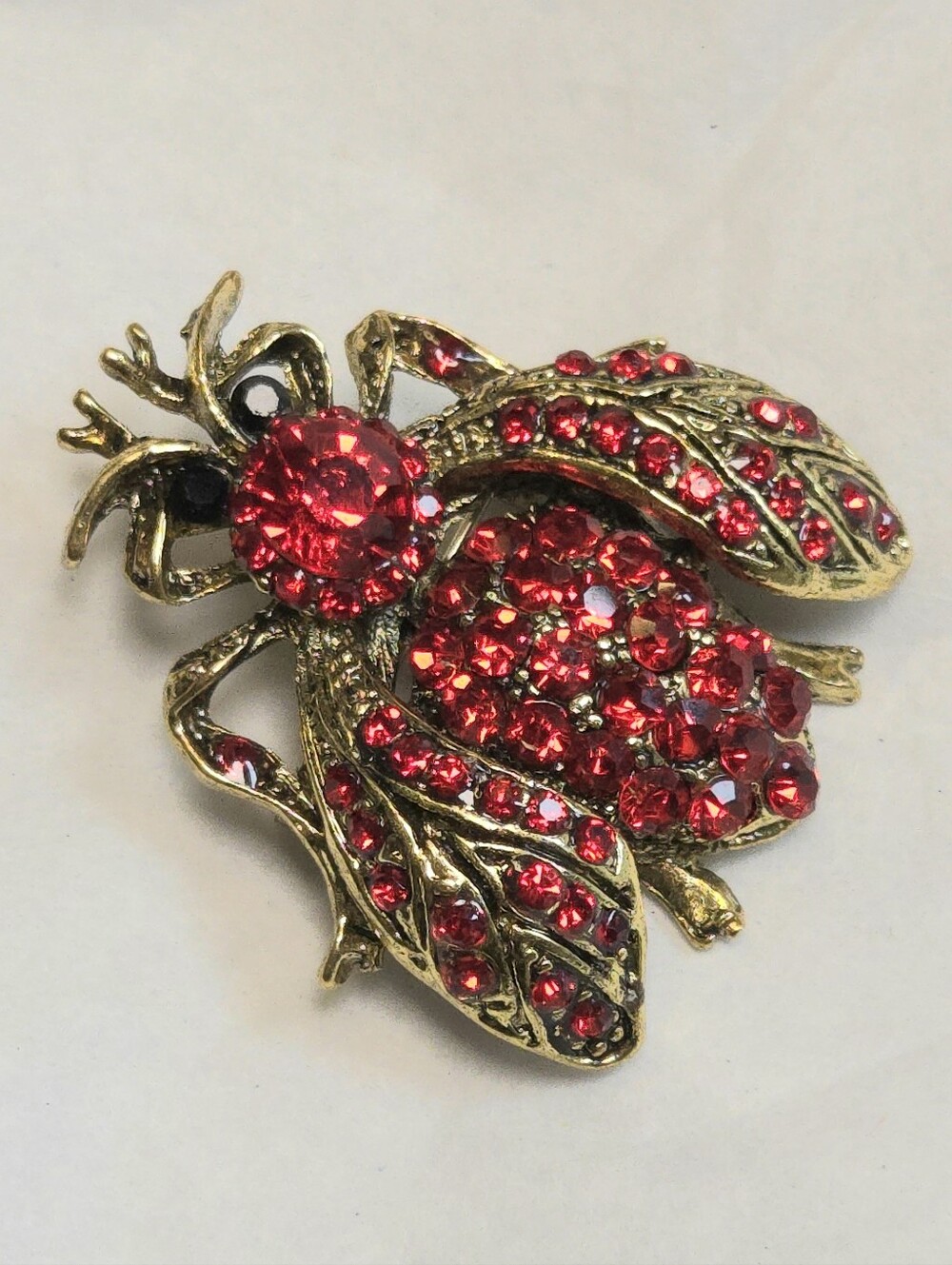 #490 - Aratta Red Beetle Brooch, NWOT